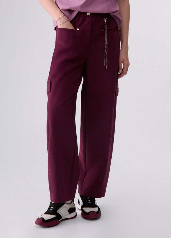 Pantalones oversize con charm - LIU.JO
