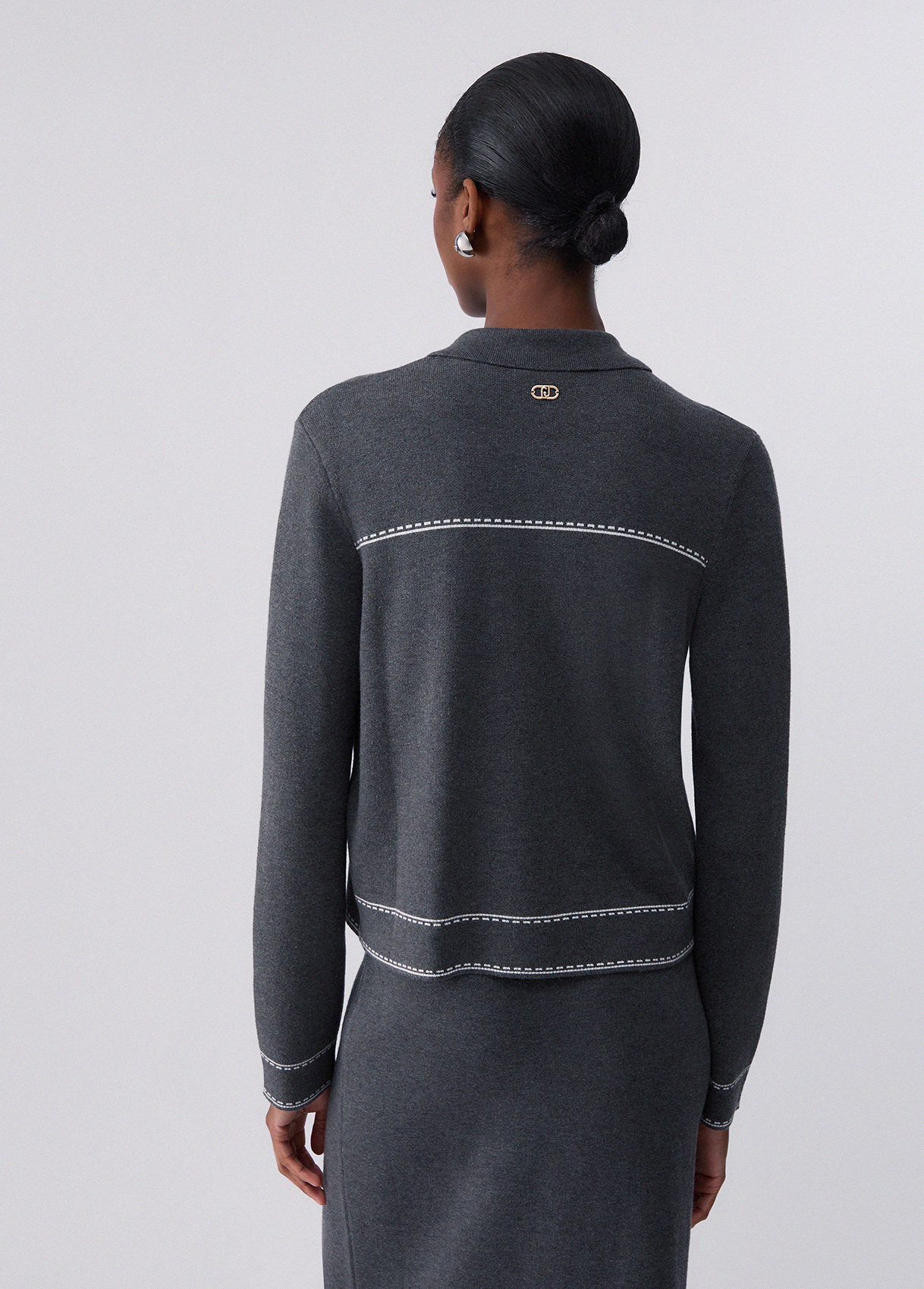 Chaqueta de punto con abalorios - LIU.JO - Imagen 2