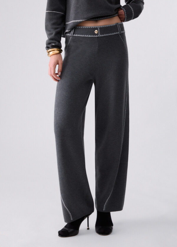 Pantalones con cuciture a contrasto - LIU.JO