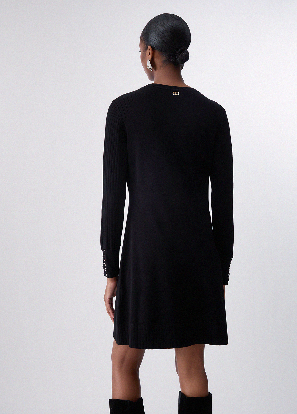 Vestido de punto con cordones - LIU.JO - Imagen 2