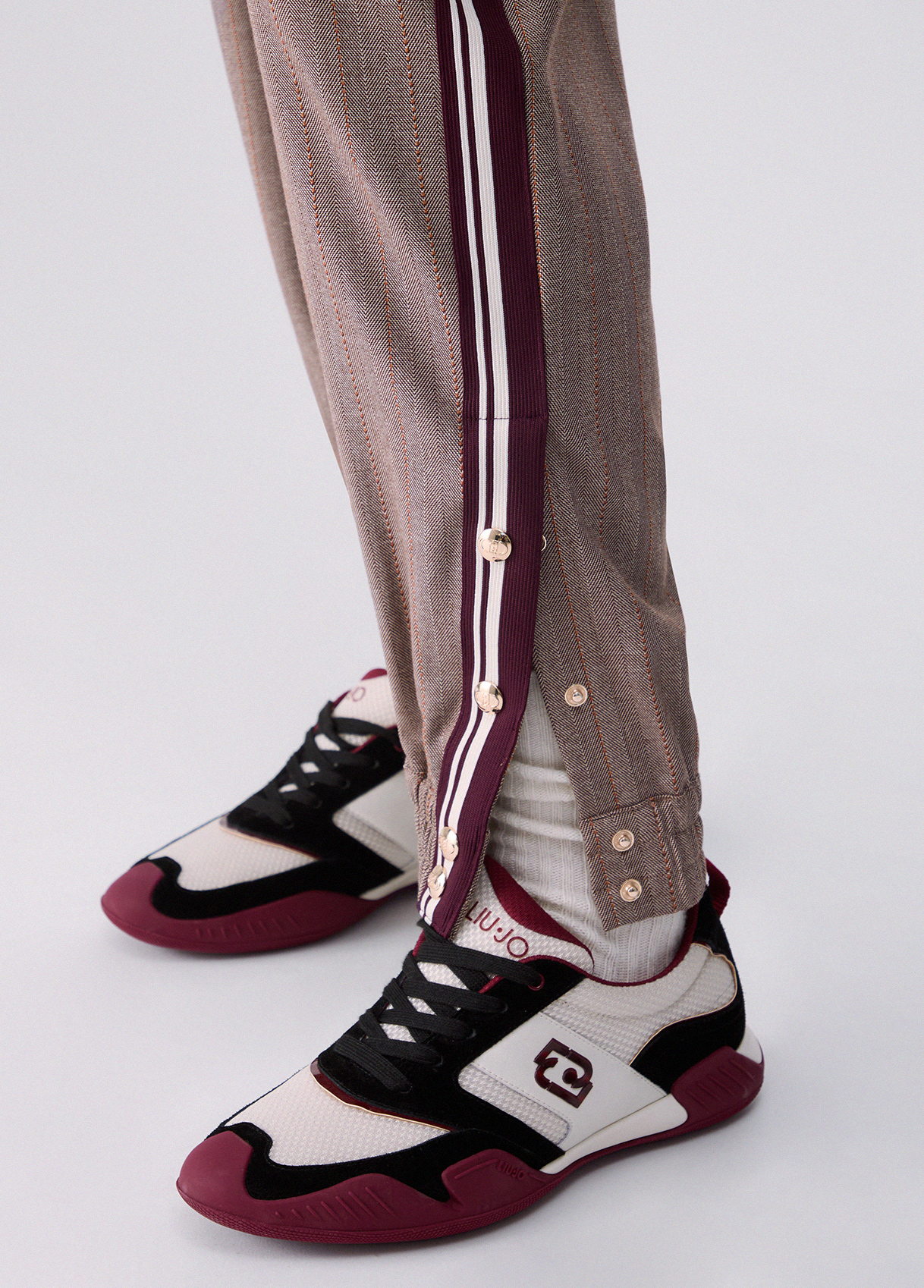 Pantalones jogger con tape laterale - LIU.JO - Imagen 3