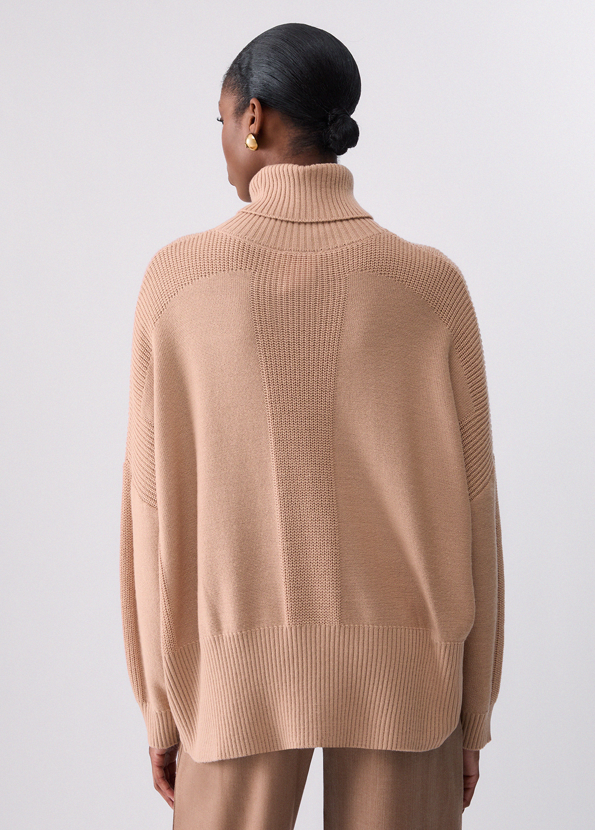 Jersey de cuello alto en mezcla de lana - LIU.JO - Imagen 2