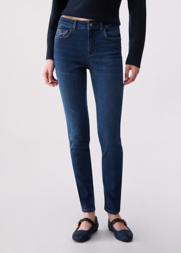 Jeans skinny con aplicaciones - LIU.JO