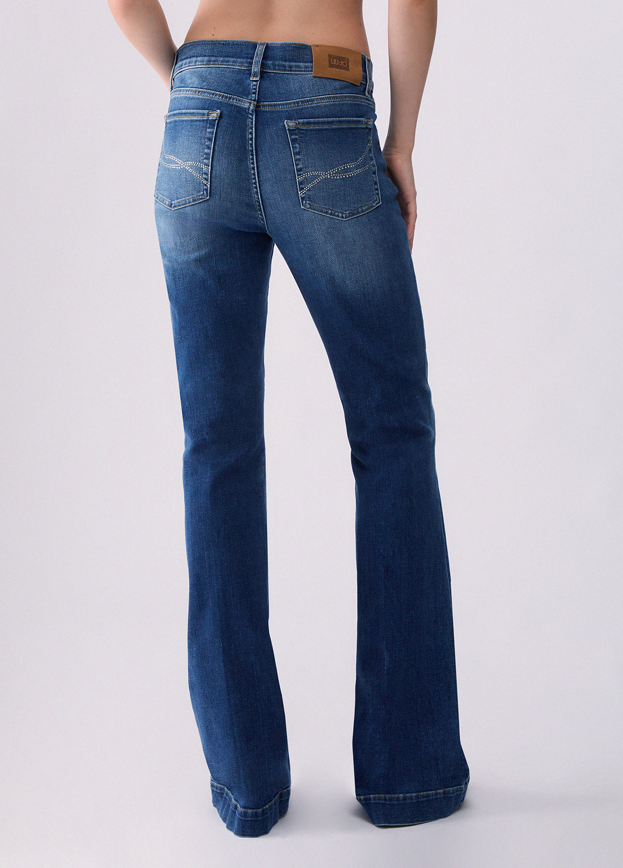 Jeans flare con strass - LIU.JO - Imagen 2