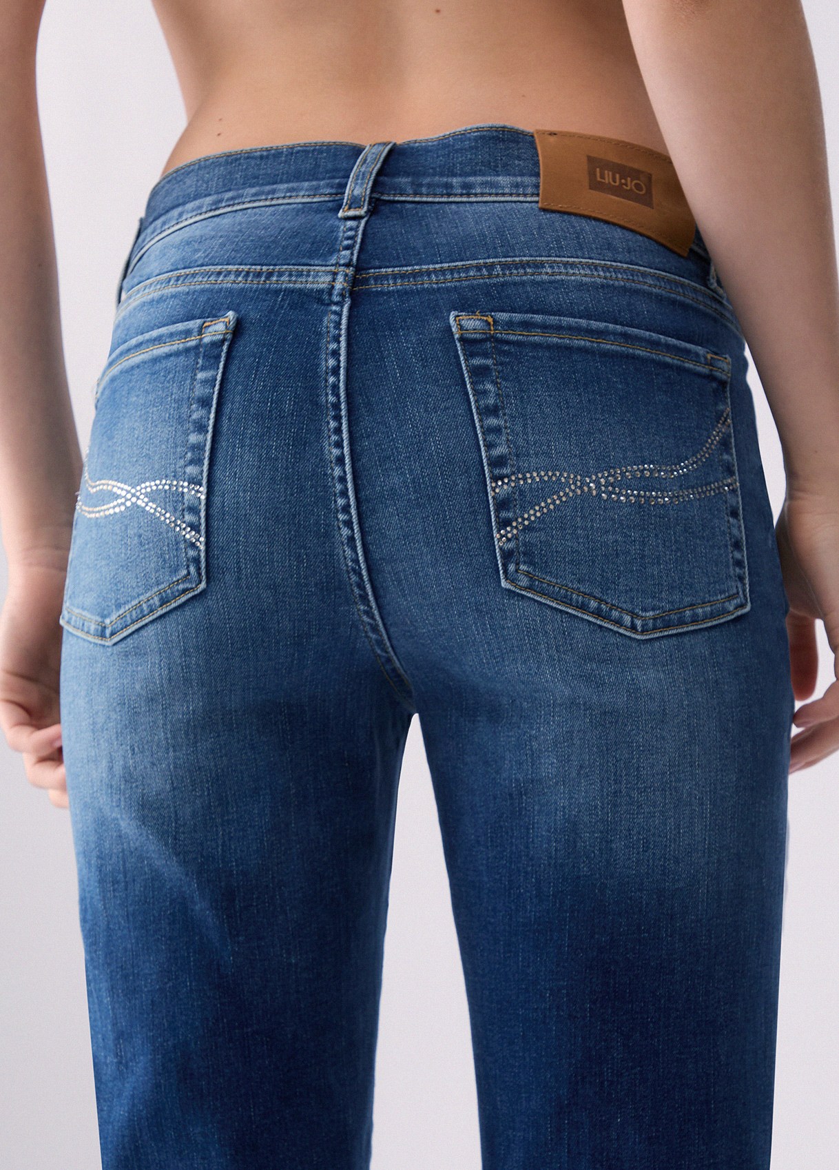 Jeans flare con strass - LIU.JO - Imagen 3