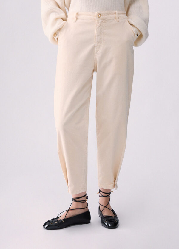 Pantalones boyfriend en terciopelo - LIU.JO