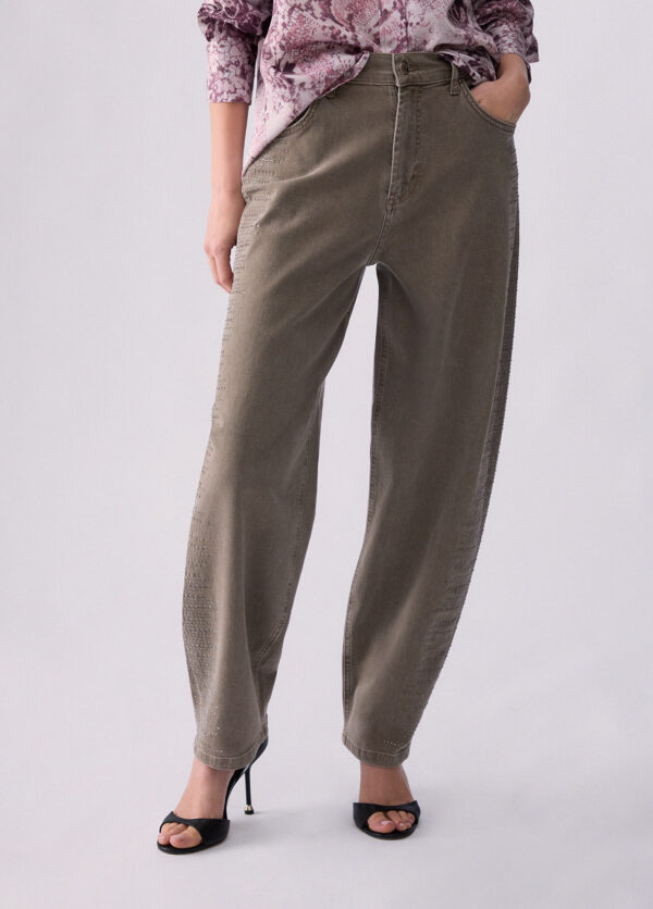 Pantalones balloon con micro-strass - LIU.JO