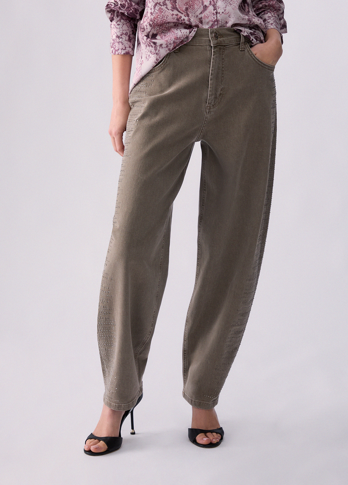 Pantalones balloon con micro-strass - LIU.JO