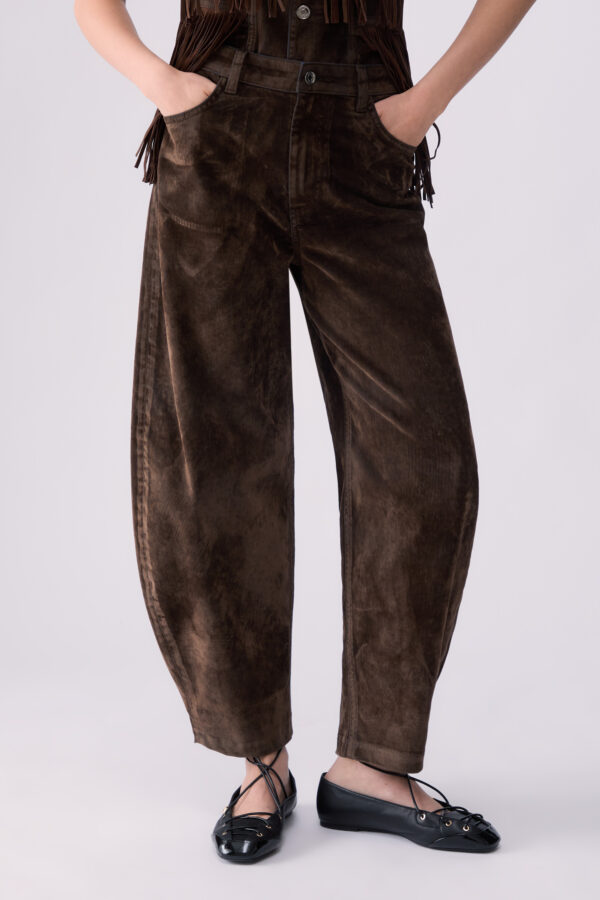 Pantalones balloon en terciopelo - LIU.JO