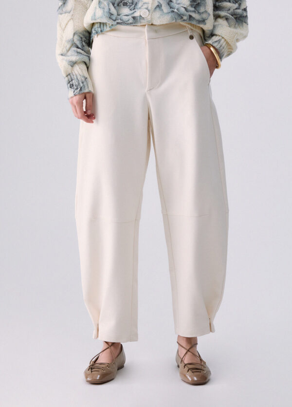 Pantalones balloon en punto milano - LIU.JO