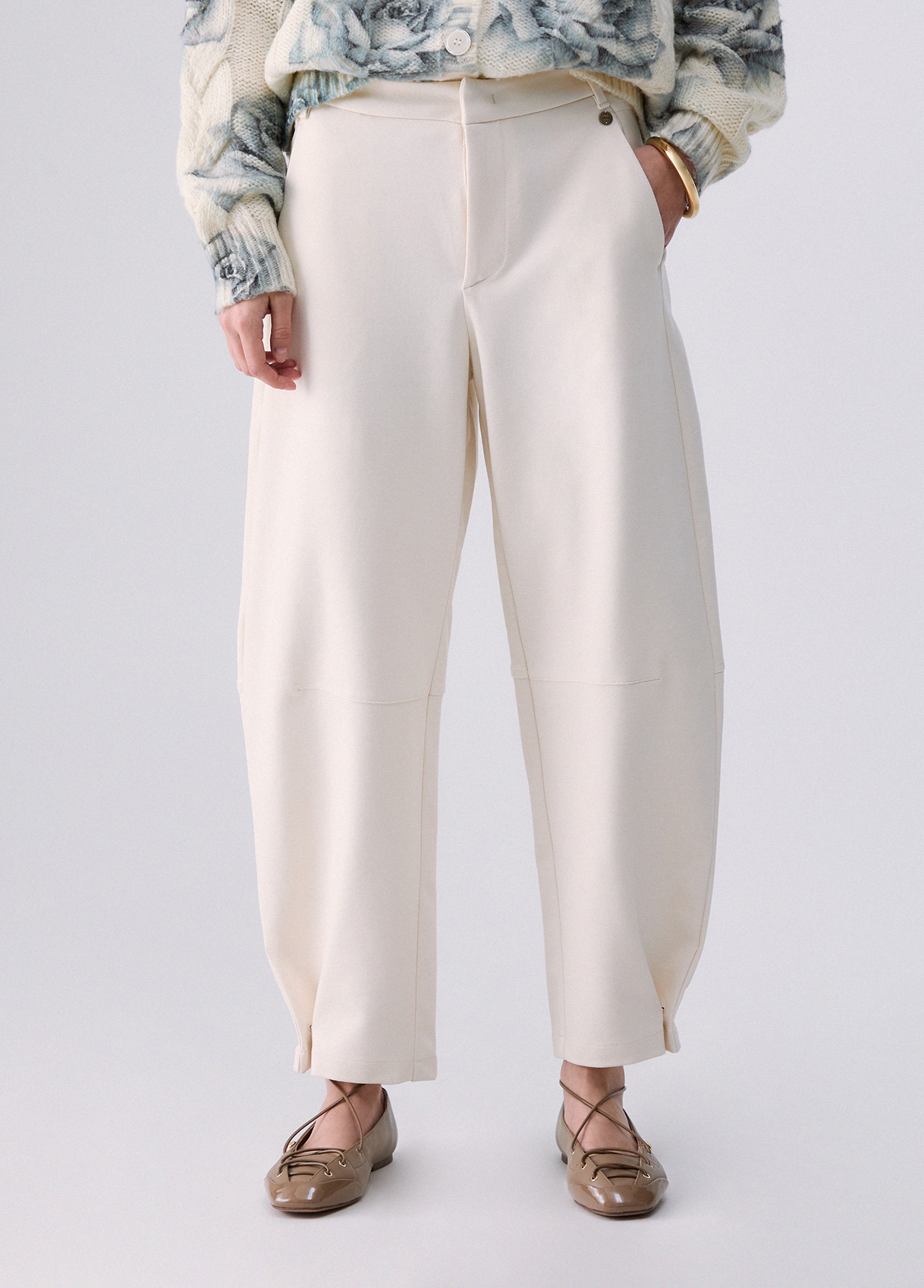 Pantalones balloon en punto milano - LIU.JO