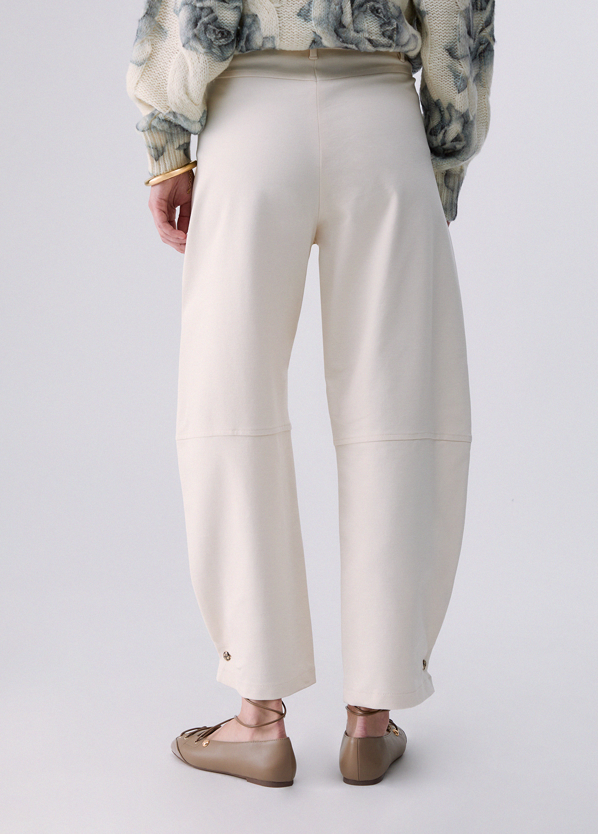 Pantalones balloon en punto milano - LIU.JO - Imagen 2