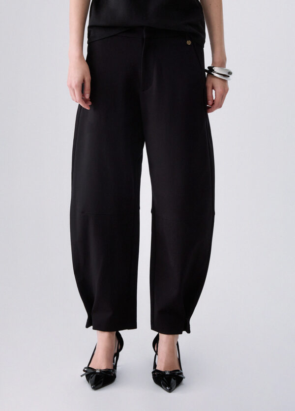 Pantalones balloon en punto milano - LIU.JO