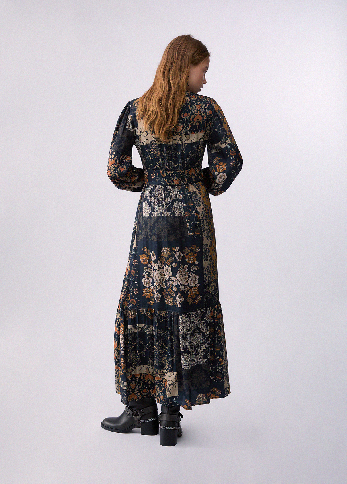 Vestido largo con volantes - LIU.JO - Imagen 2