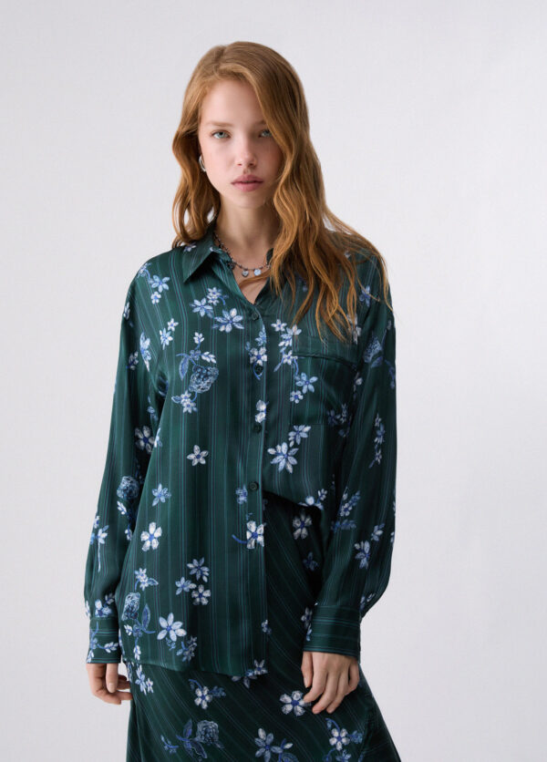 Camisa en satén estampado - LIU.JO