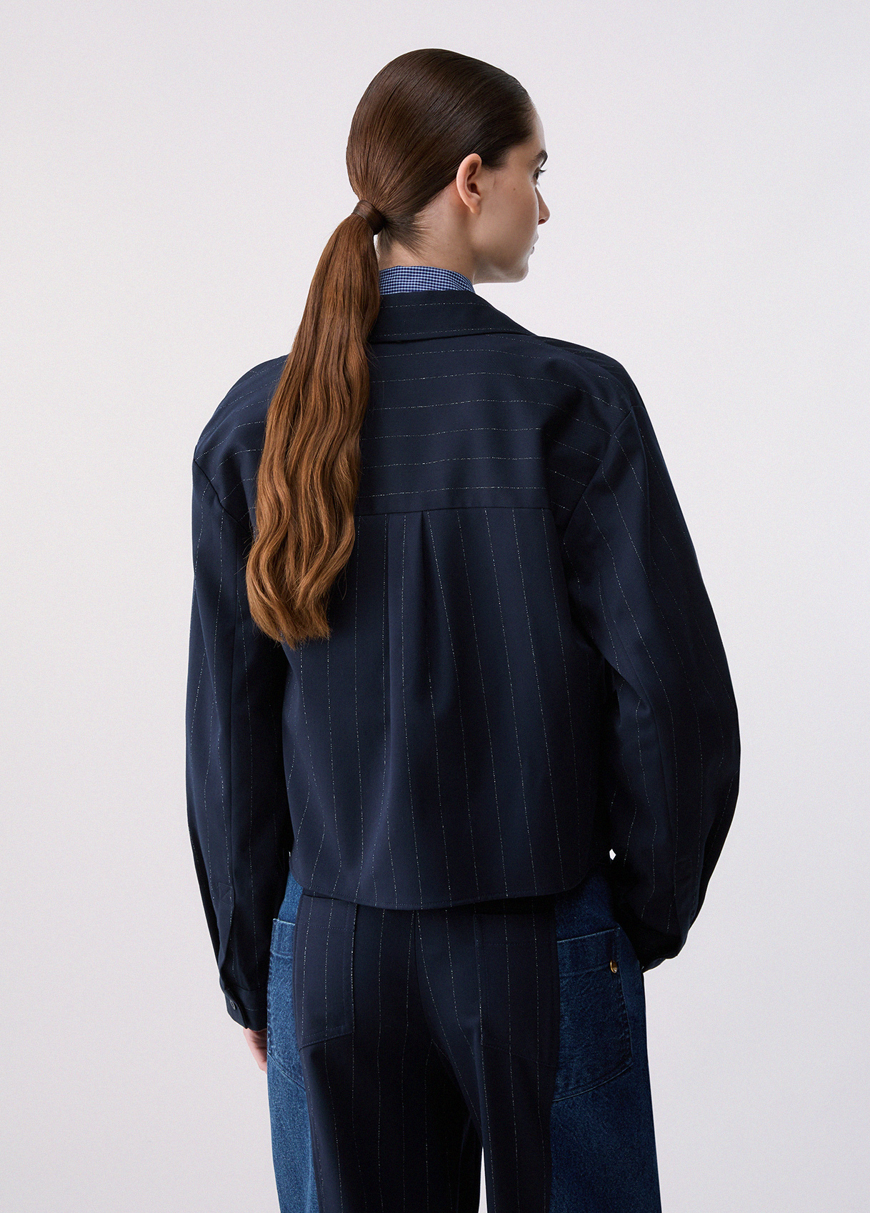 Camisa de raya diplomática con bolsillo - LIU.JO - Imagen 2