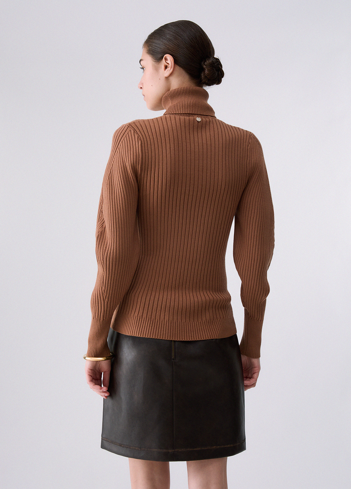Jersey de cuello alto con mangas balloon - LIU.JO - Imagen 2