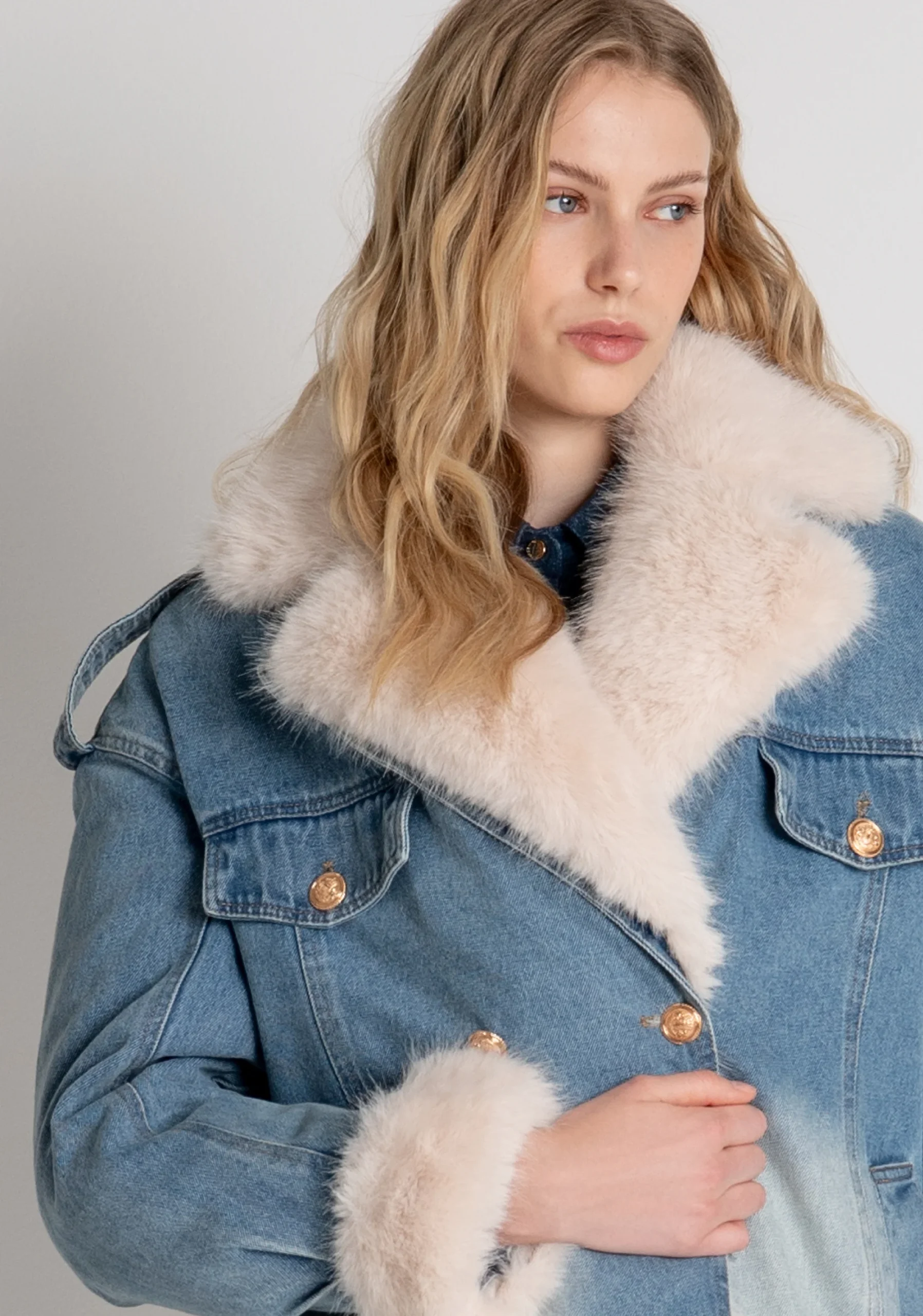 Chaqueta de corte amplio - FRACOMINA - Imagen 4