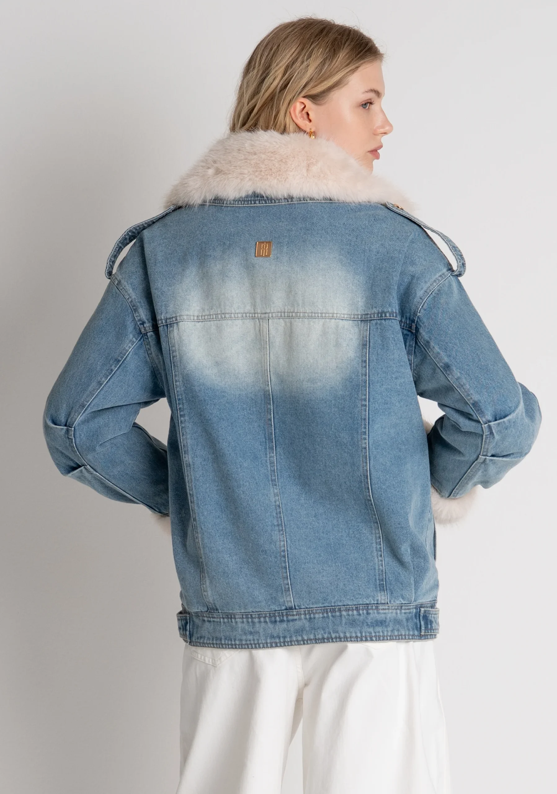 Chaqueta de corte amplio - FRACOMINA - Imagen 2