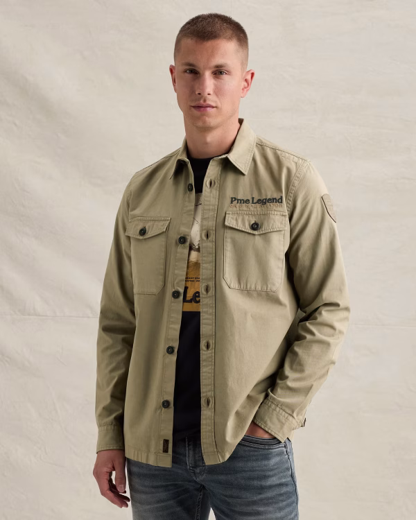 Sobrecamisa con estampado en la espalda - PME LEGEND