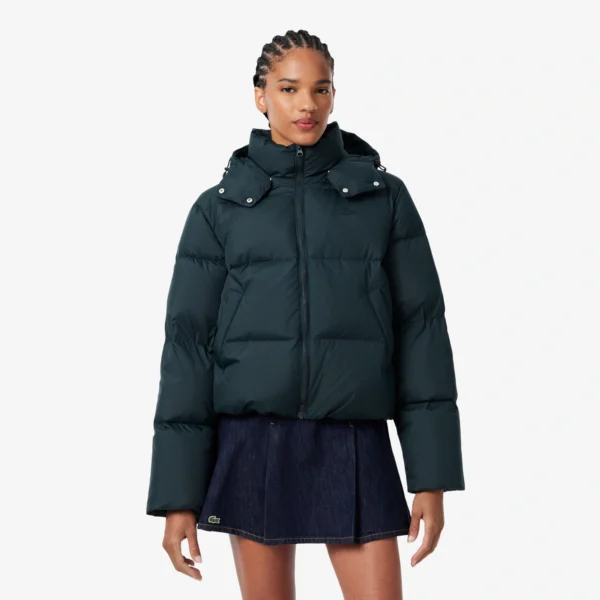 Chaqueta acolchada con capucha - LACOSTE