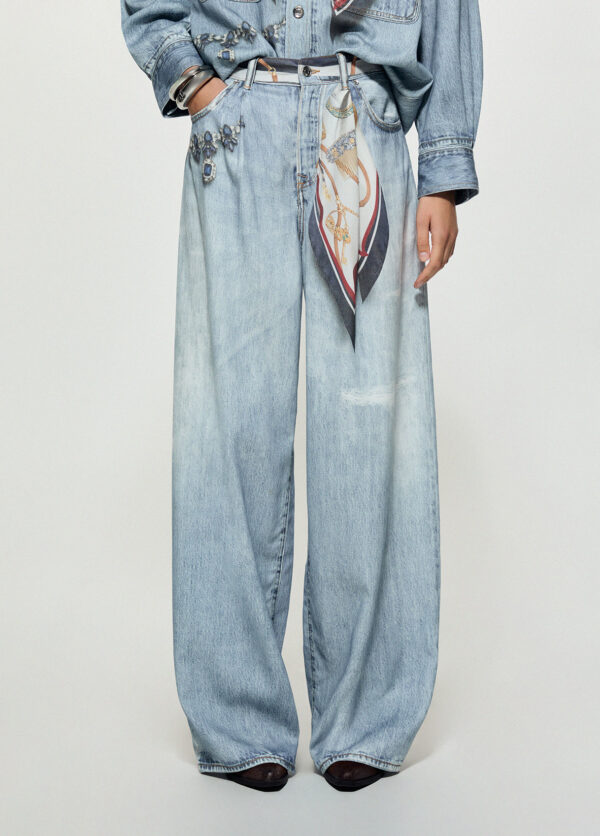 Jeans flare con pañuelo - LIU.JO