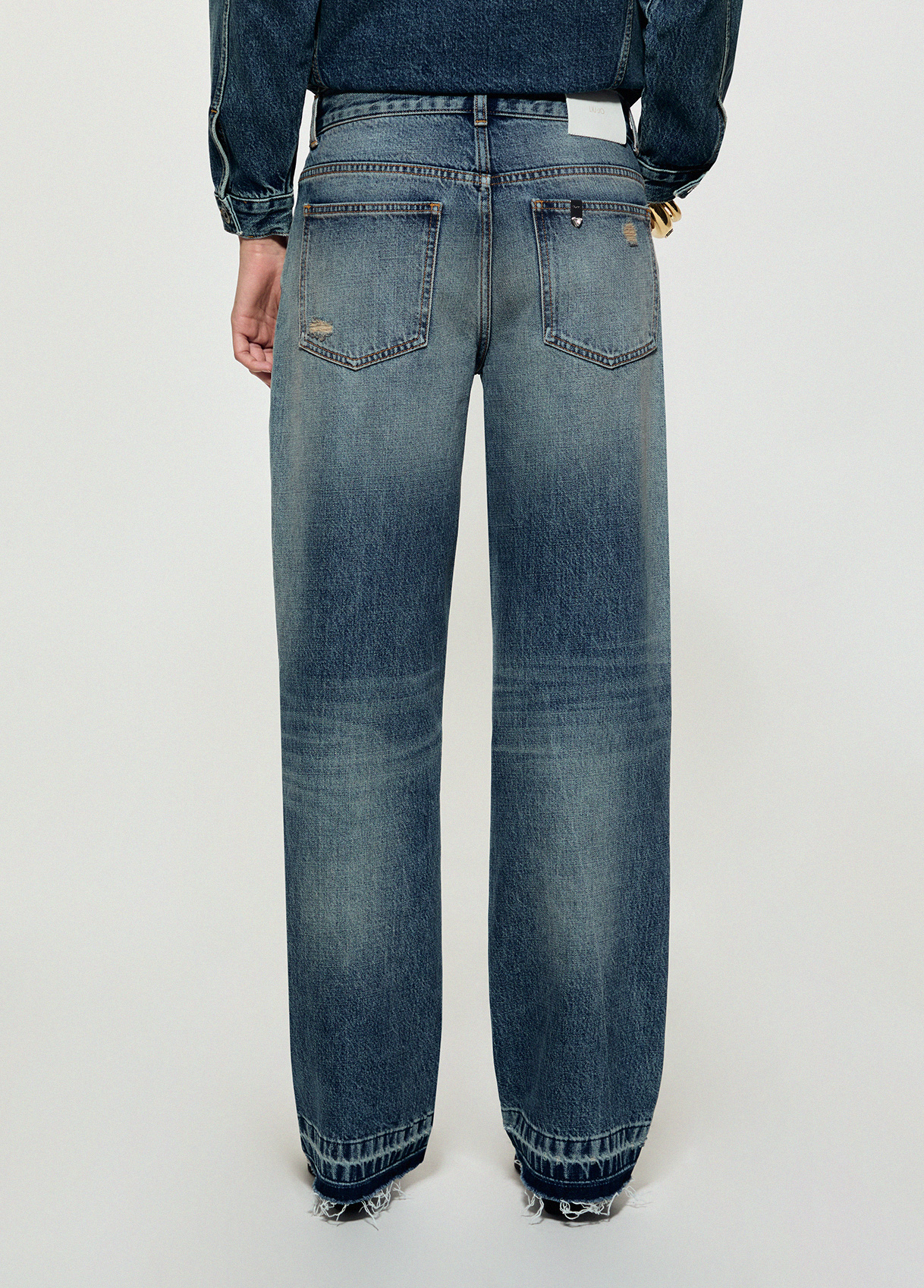 Jeans destroyed con spille joya - LIU.JO - Imagen 2