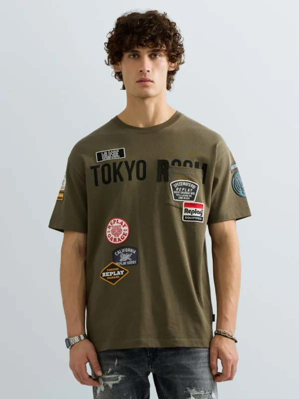 Camiseta Parches Relaxed Fit - REPLAY