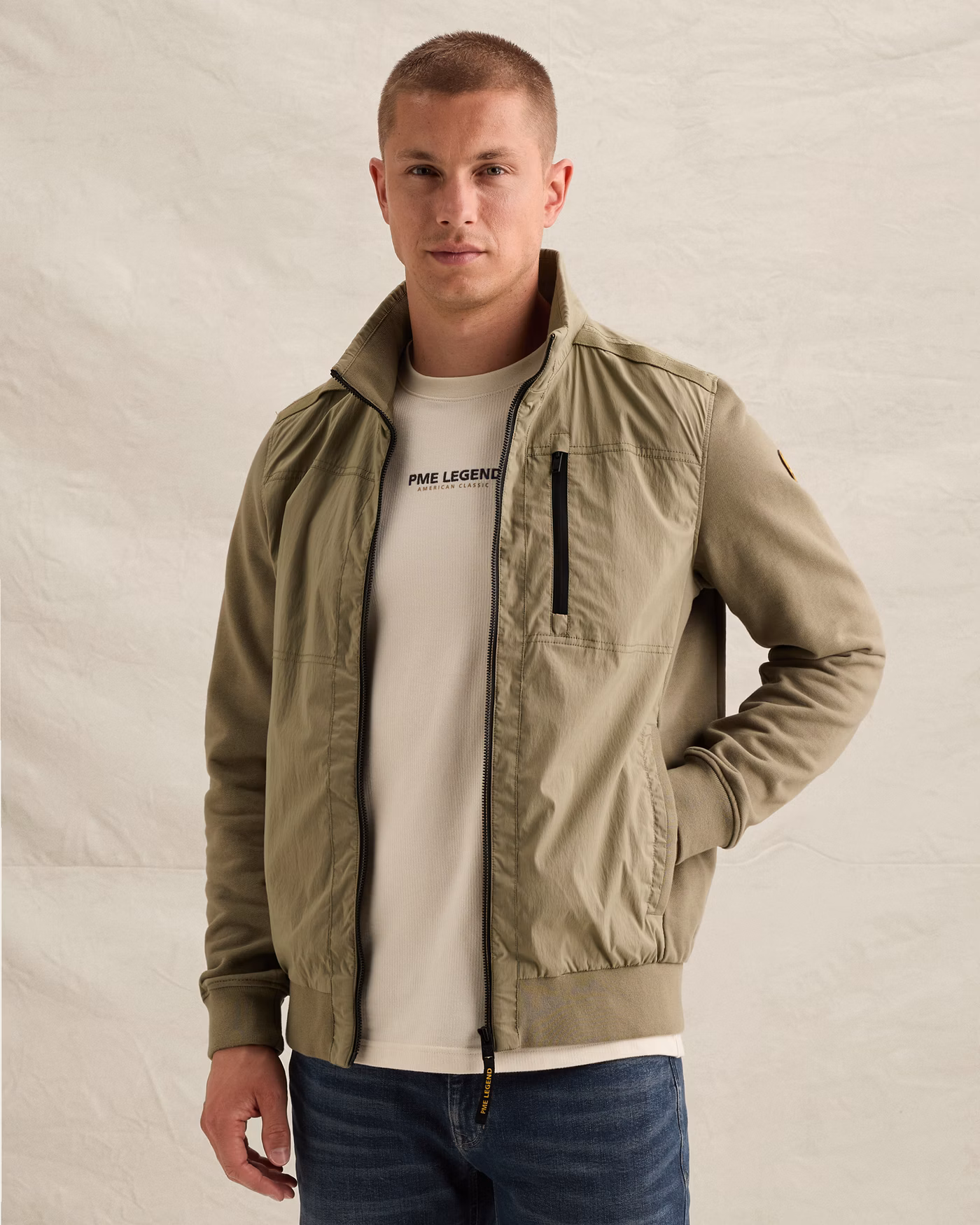 Chaqueta híbrida con cierre de cremallera - PME LEGEND