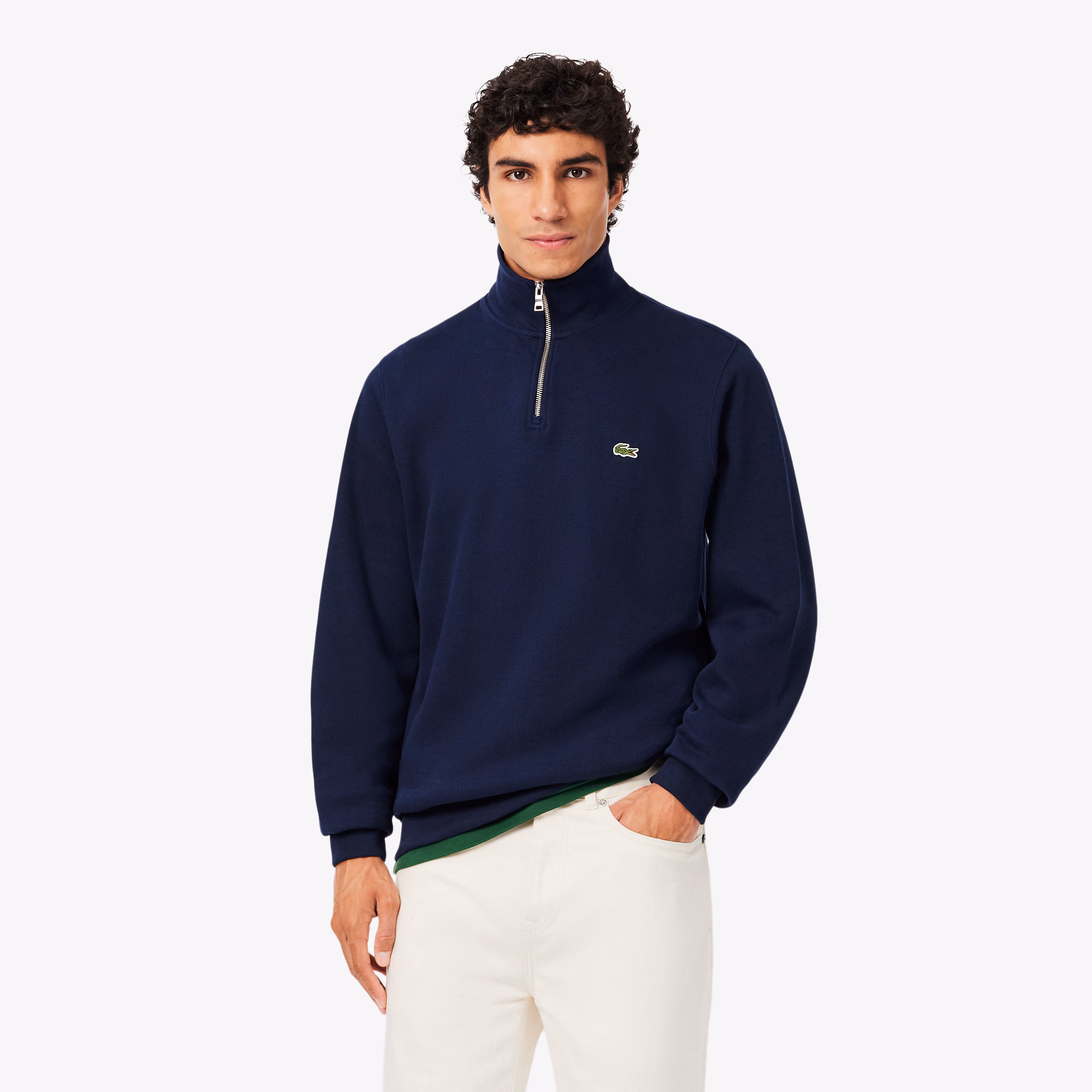 Sudadera de interlock con cuello alto - LACOSTE