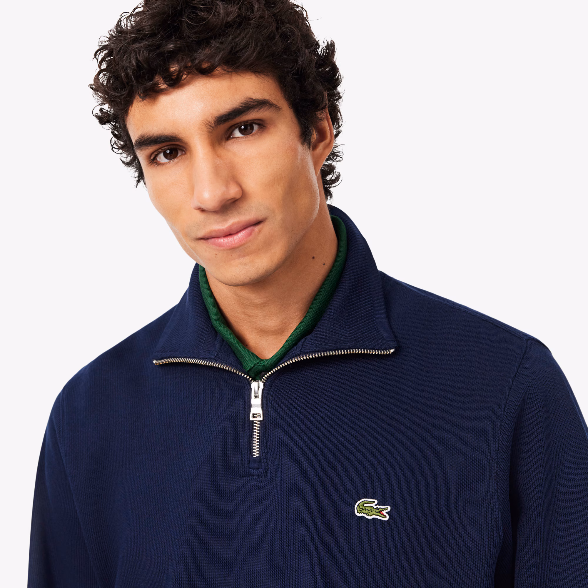 Sudadera de interlock con cuello alto - LACOSTE - Imagen 3