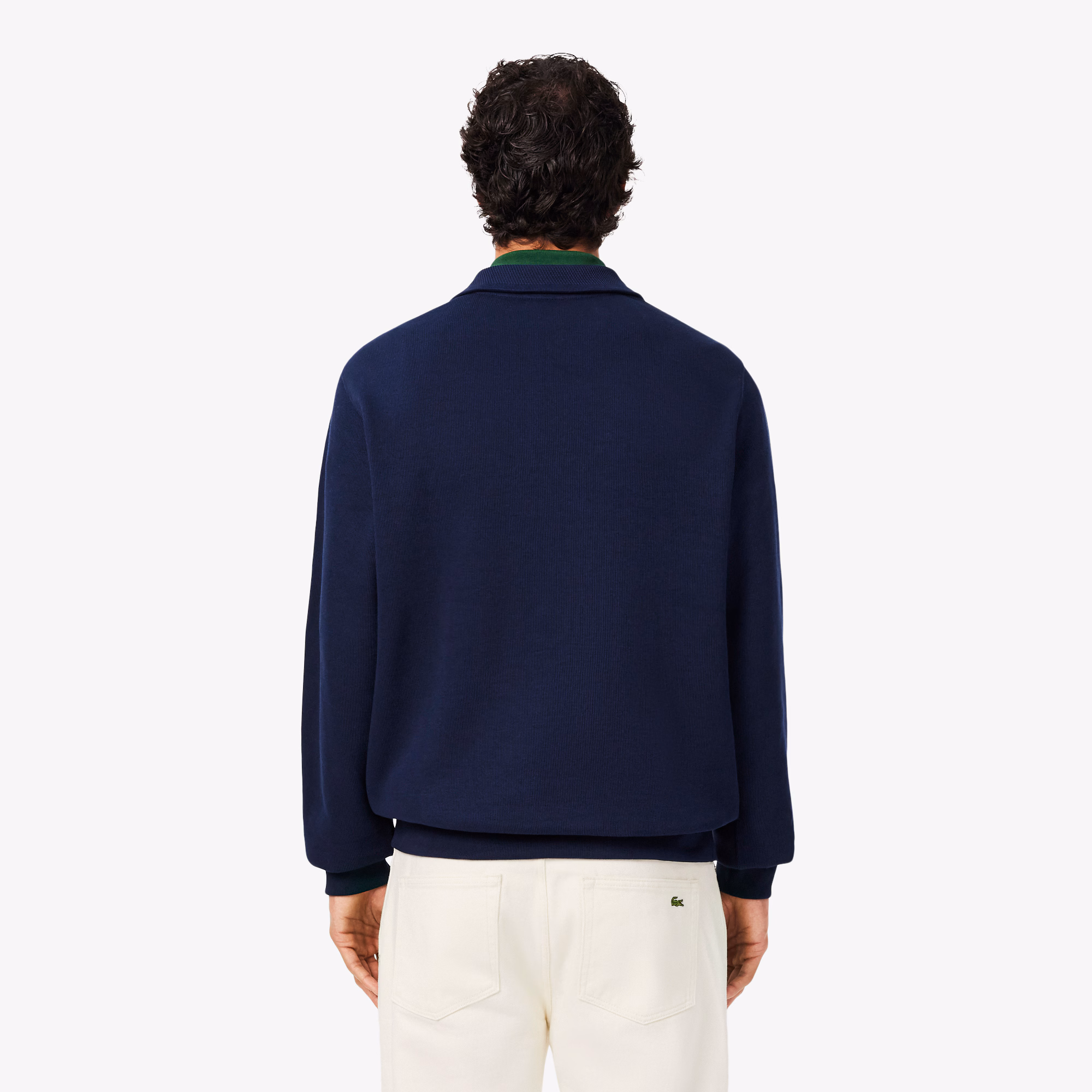 Sudadera de interlock con cuello alto - LACOSTE - Imagen 2