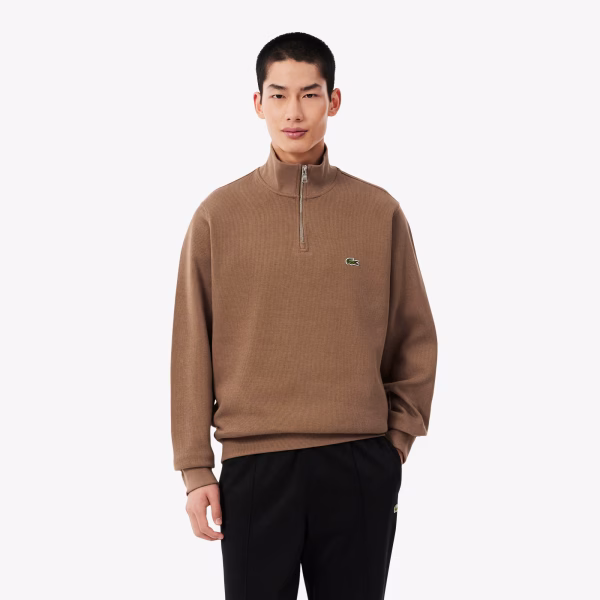 Sudadera de interlock con cuello alto - LACOSTE
