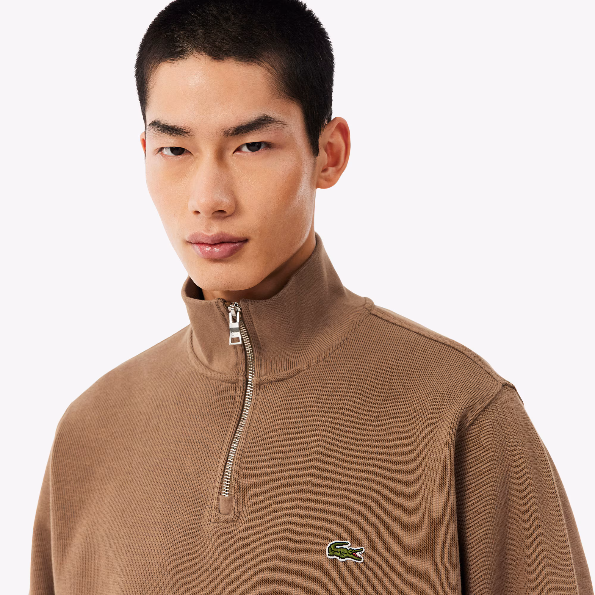 Sudadera de interlock con cuello alto - LACOSTE - Imagen 3