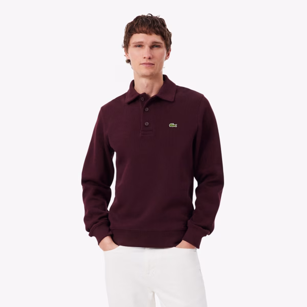 Sudadera con cuello polo - LACOSTE