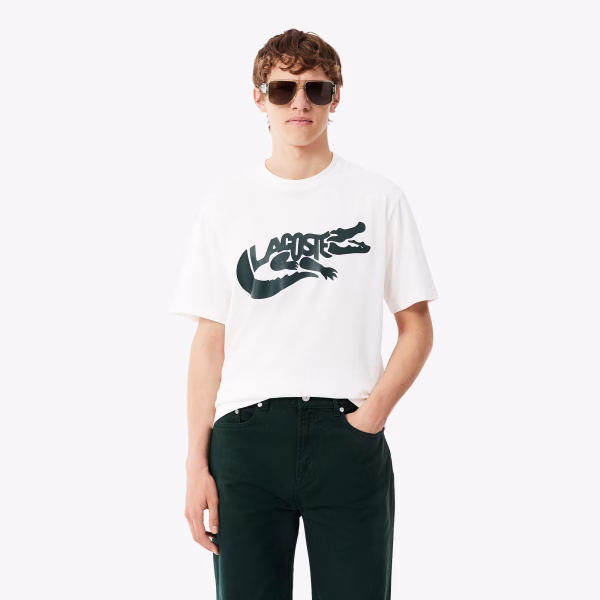 Camiseta de algodón estampada - LACOSTE