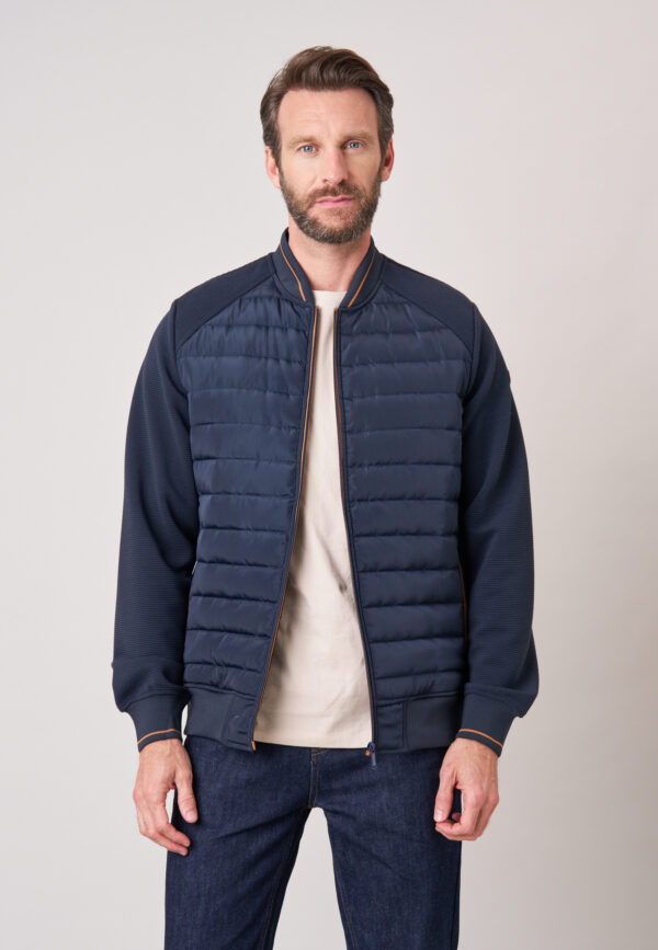 Sudadera bicolor con cremallera - DEELUXE