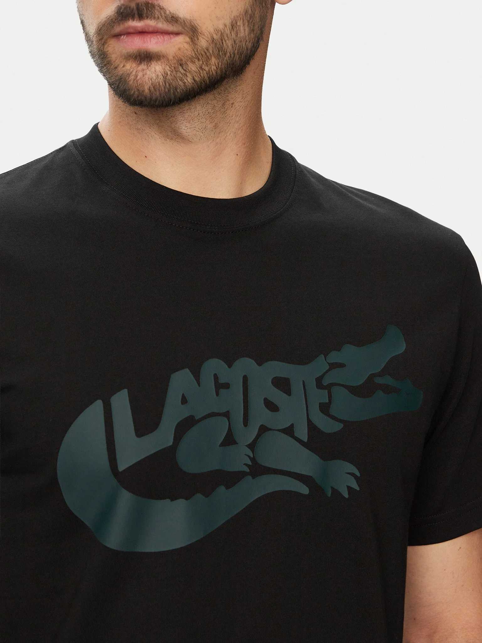 Camiseta de algodón estampada - LACOSTE - Imagen 3