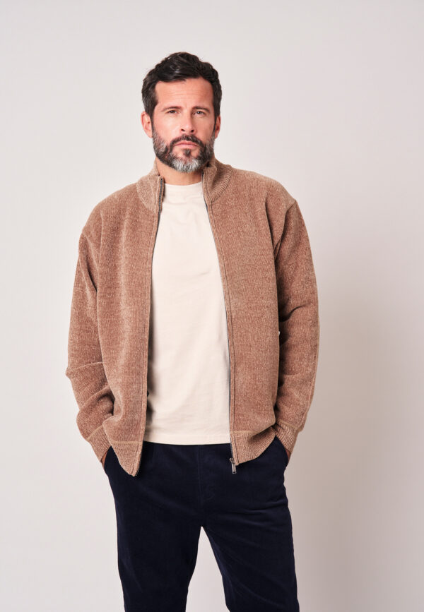 Jersey con cremallera en punto ultrasuave - DEELUXE